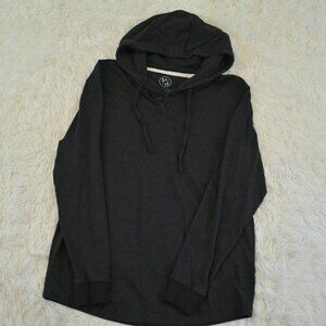 Michael Brandon Essentials Men's/Teen Black Hoodie Long Sleeve T-Shirt Size S